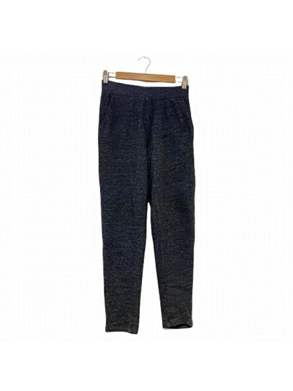 LAZYPANTS marled salt & pepper black/grey slim joggers EUC